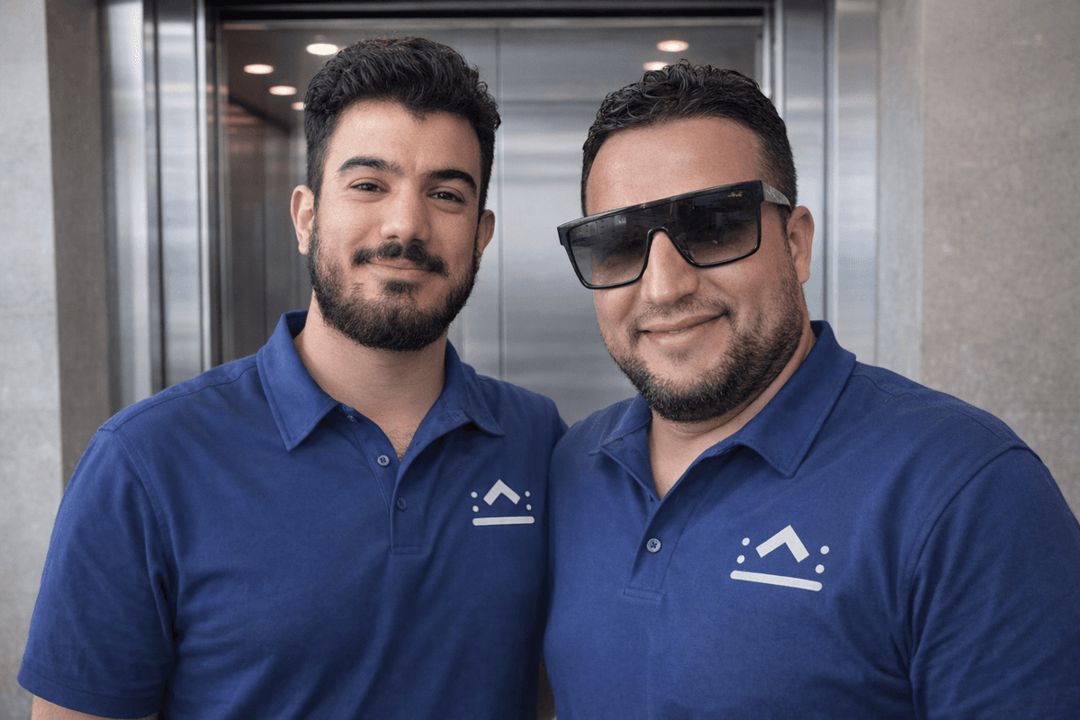 Mouheb, co-fondateur, et Fraj, responsable technique de Lift FM